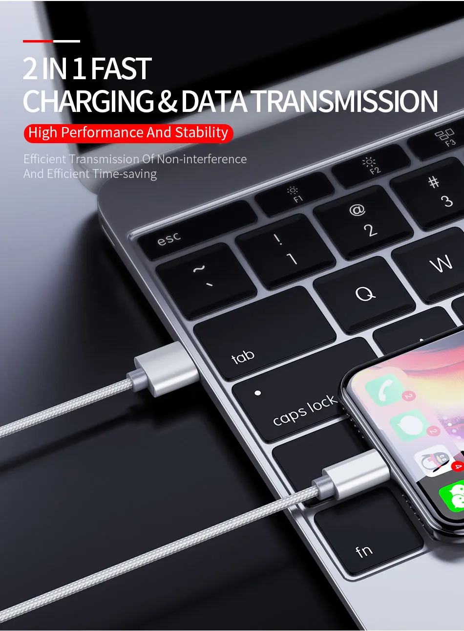 Металлический USB кабель для iPhone 8, 7, 6, 6 S, рок-сплав, нейлоновая оплетка, быстрая зарядка, USB кабель для iPhone X, 10, SE, 5, 5S, для iPad, зарядное устройство
