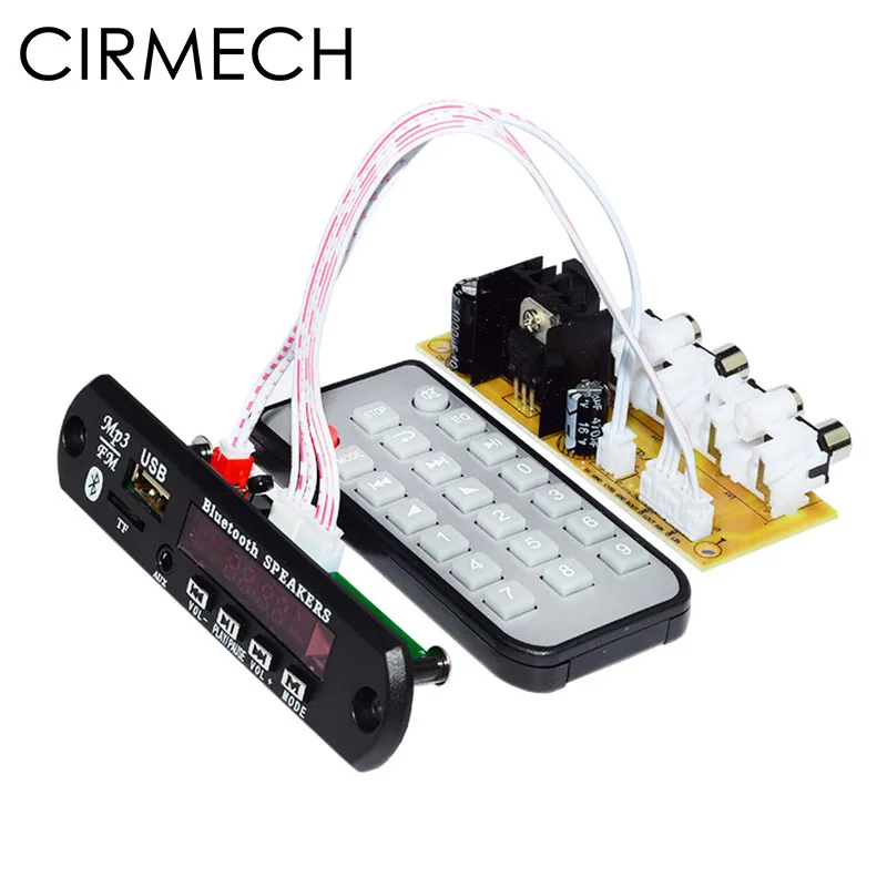 Bluetooth музыкальные колонки CIRMECH 12 В MP3 WMA декодер плата аудио плеер модуль USB TF радио