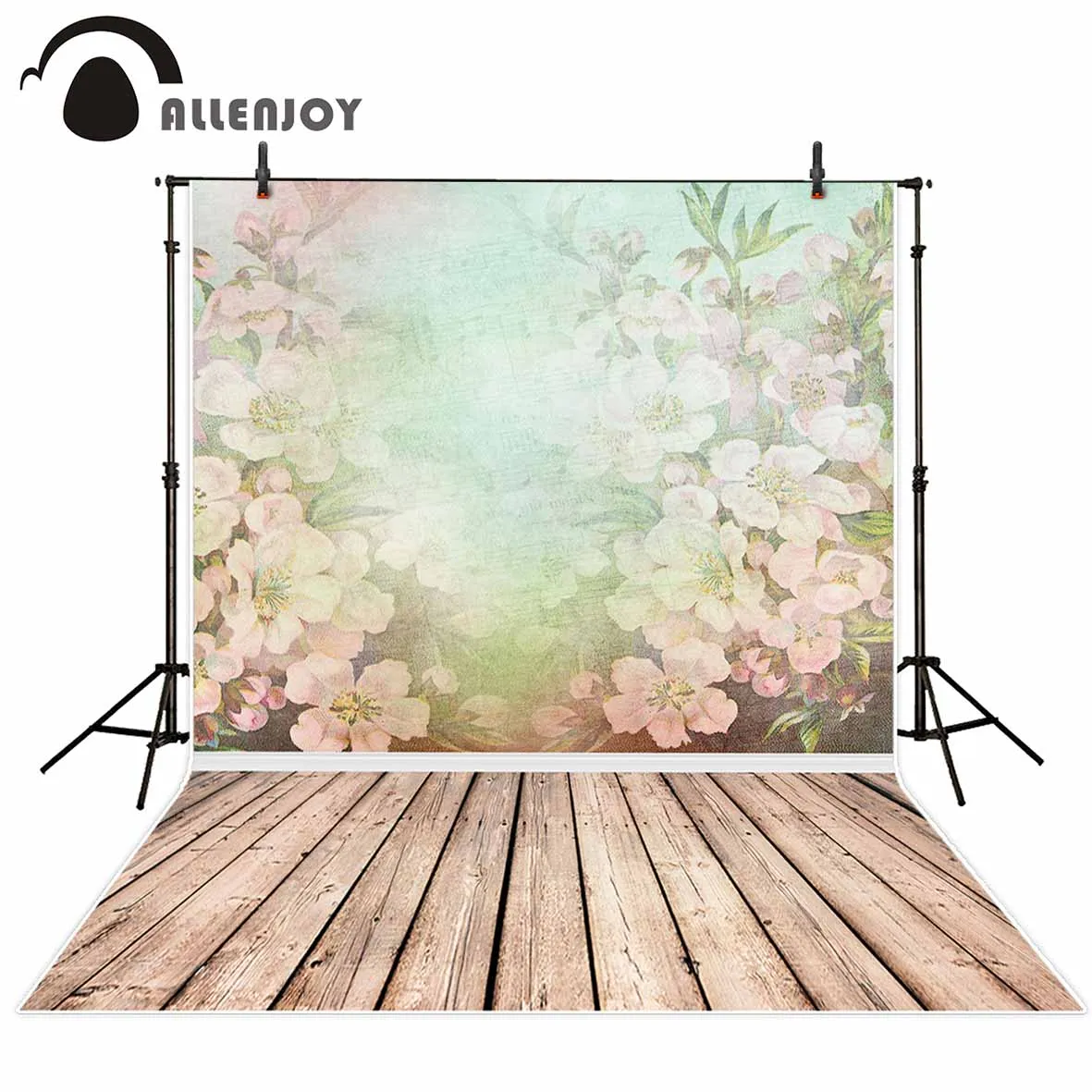 

Allenjoy vinyl photographic background Flower wallpaper dreamy girl portrait new backdrop photocall photo printer customize