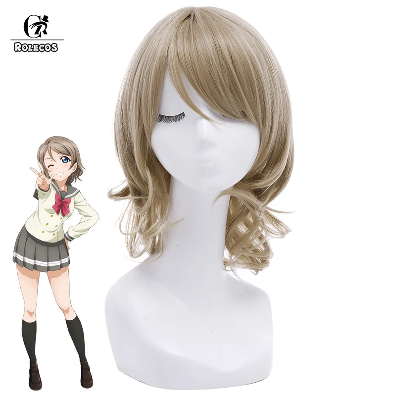 Головной убор из синтетических волос для косплея ROLECOS LoveLive Sunshine 40 см/15 75 дюйма|love