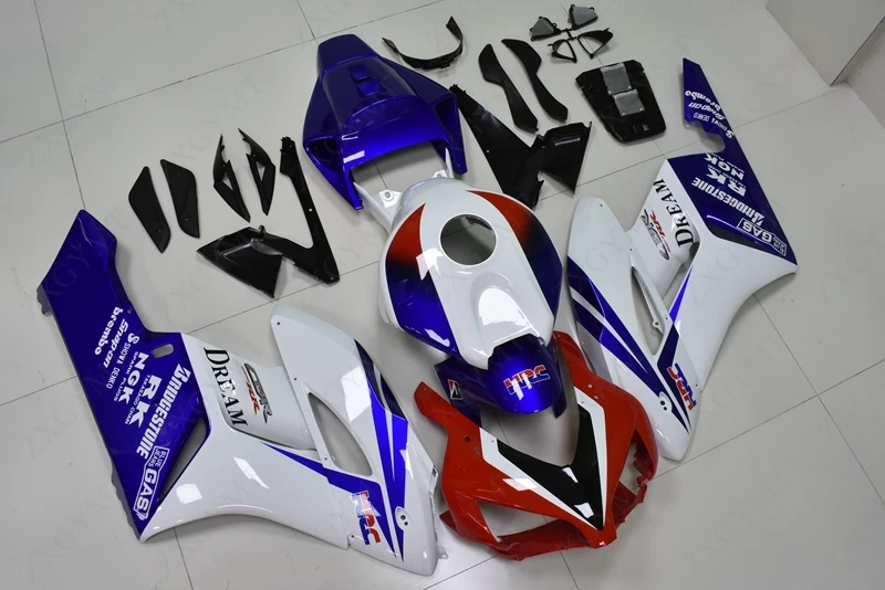 Флуоресцентный Обтекатель Набор для всего тела CBR 1000 RR 2004-2005 красный белый синий