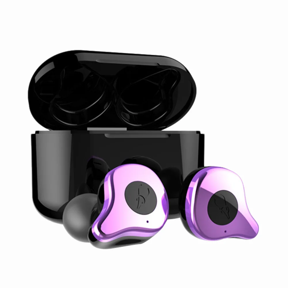 Фиолетовый Sabbat E12 Bluetooth 5,0 наушники TWS беспроводные наушники Hifi наушники с микрофонами Handsfree IPX5 водонепроницаемые - Цвет: Фиолетовый
