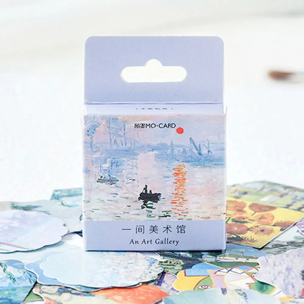 46 шт./лот художественная галерея мини наклейка знаменитая картина украшение