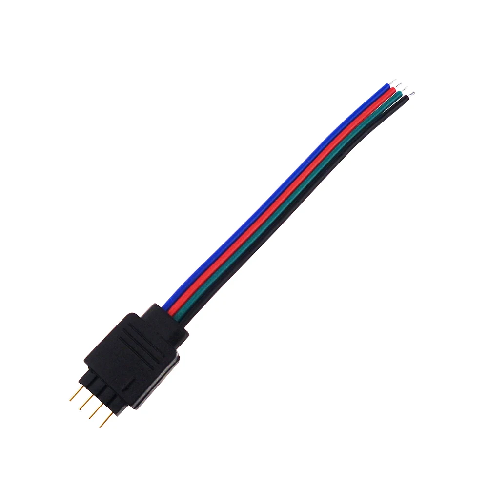 10 шт. 4 контактный Штекерный разъем кабеля размером 10*13 см для RGB smd Светодиодная