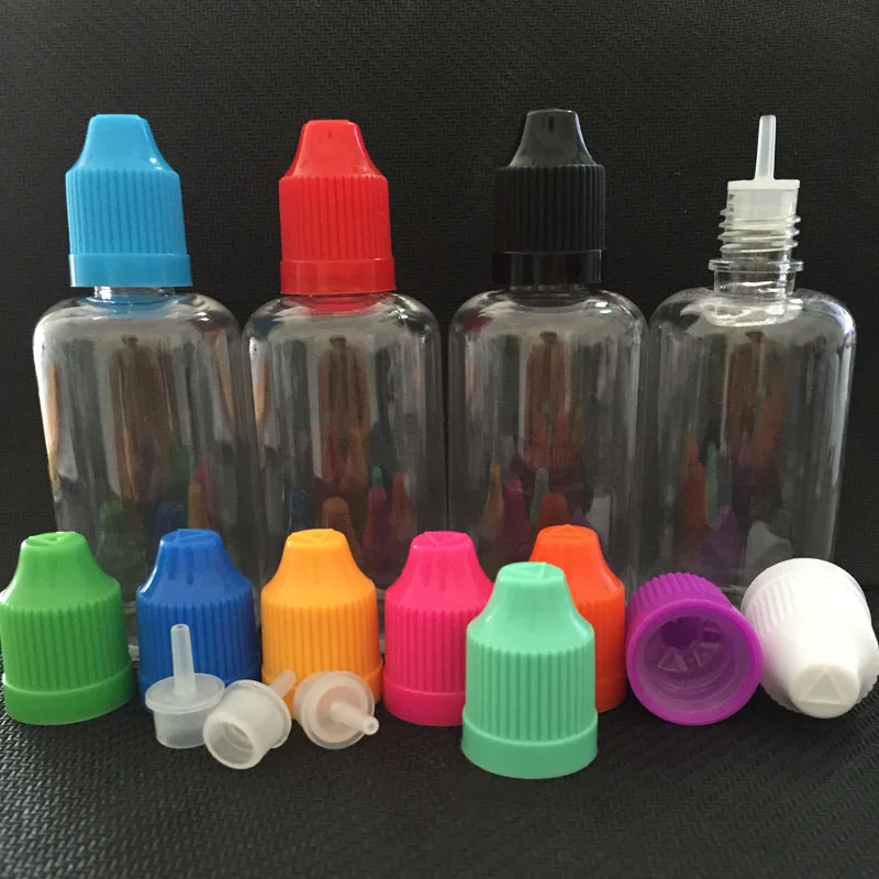 Пластиковые флаконы-капельницы для домашних животных 30 мл 100 шт. с колпачком