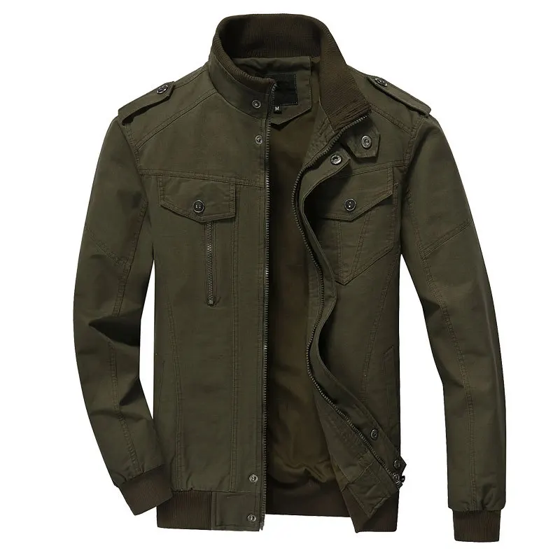 Men Military Pilot Jackets Bomber Cotton Coat Tactical Army Jacket Air Force Flight Dropshipping | Мужская одежда
