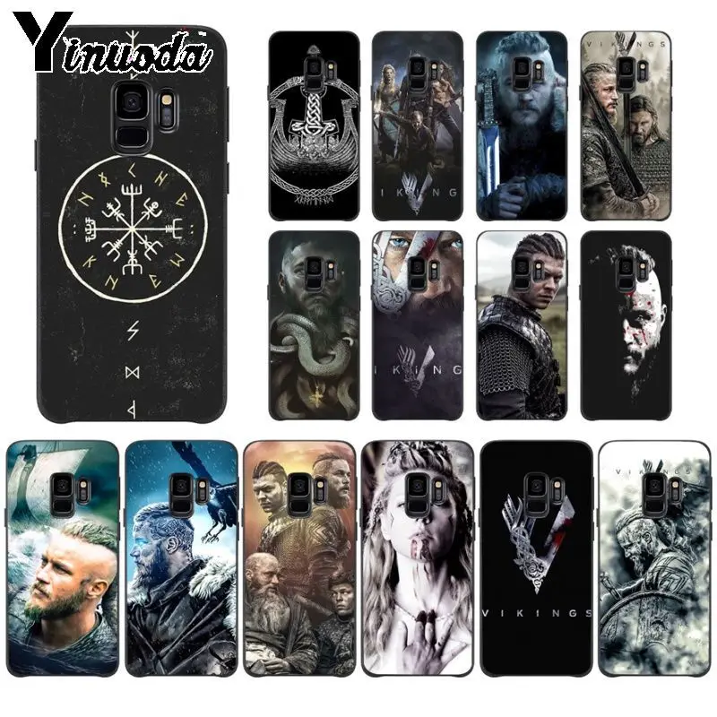 Yinuoda Ragnar Lothbrok Vikings серия окрашенные аксессуары для телефонов Чехол Samsung Galaxy s7 S10plus
