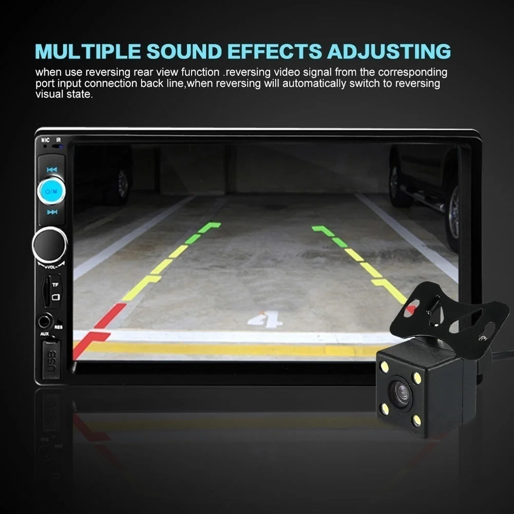 Bluetooth двойной 2 Din 7 &quotавтомобильный MP5 плеер стерео радио MP3 сенсорный экран и USB +