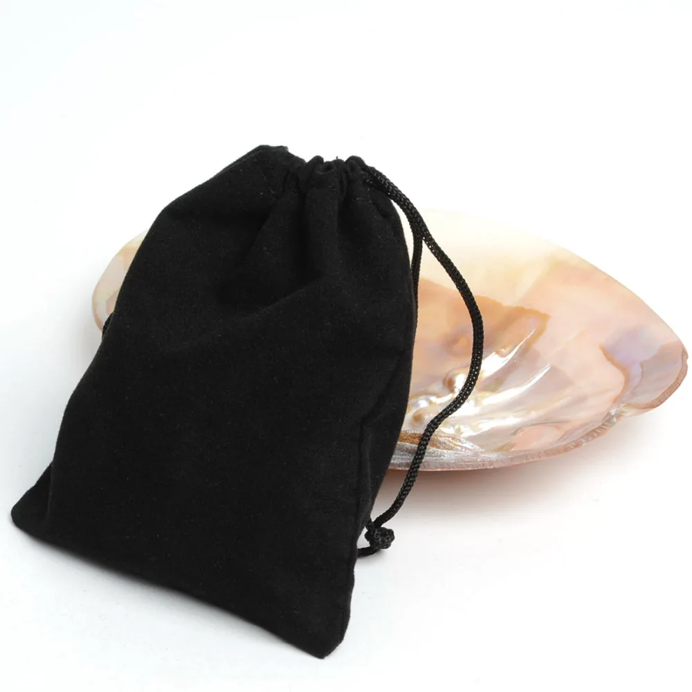 100pcs 12*10Cm Black Velvet Gift Drawstring Pouch Bags Party Jewelry Bag Christmas Candy Wedding Packing | Украшения и аксессуары
