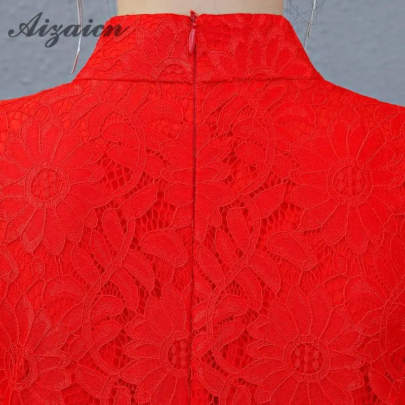 Современные китайское традиционное платье красные свадебные Qipao леди короткие