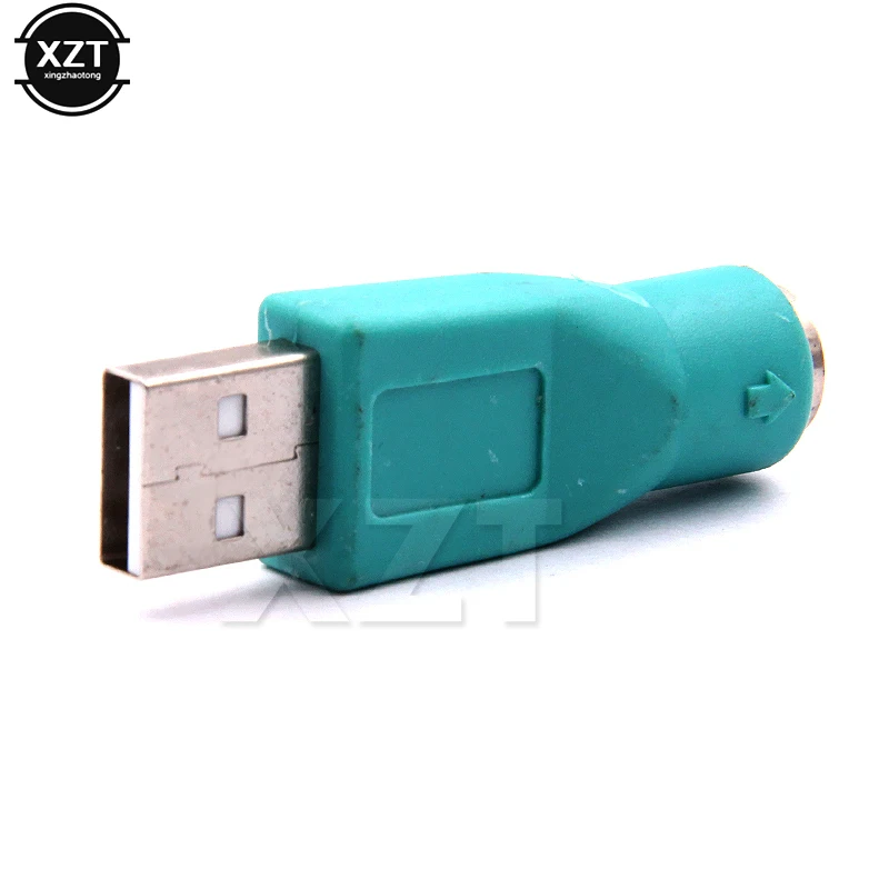 Горячая продажа 10 шт./лот Портативный USB папа для PS2 Женский адаптер конвертер