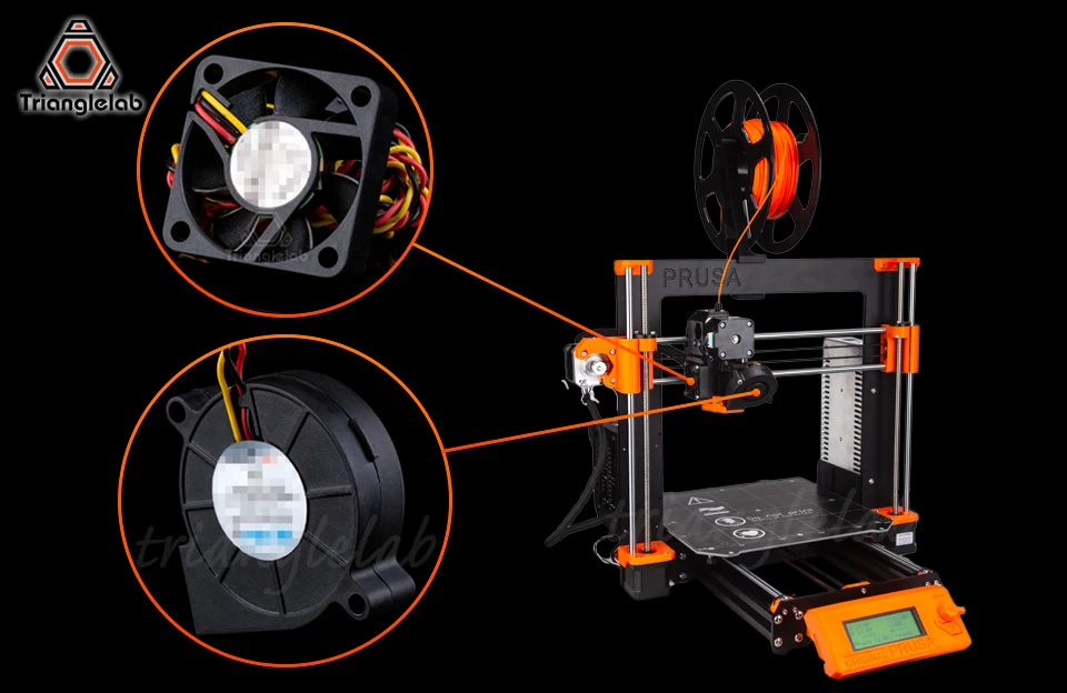 TriangleLAB 3 провода DC наборы для фанатов для Prusa i3 MK3 MK3S MK2/2,5 3D принтер
