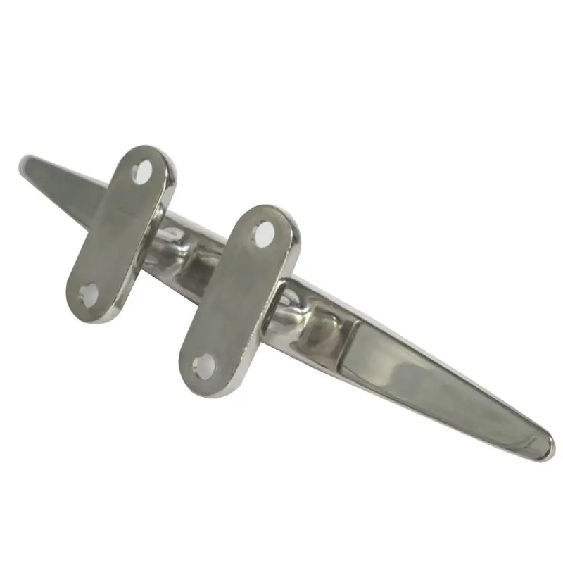 

High Quality 4 Holes Stainless Steel Boat Cleat Low Flat Cleat Deck Cleat 4" 5" 6" 8" 10" Boat Lock Bolt