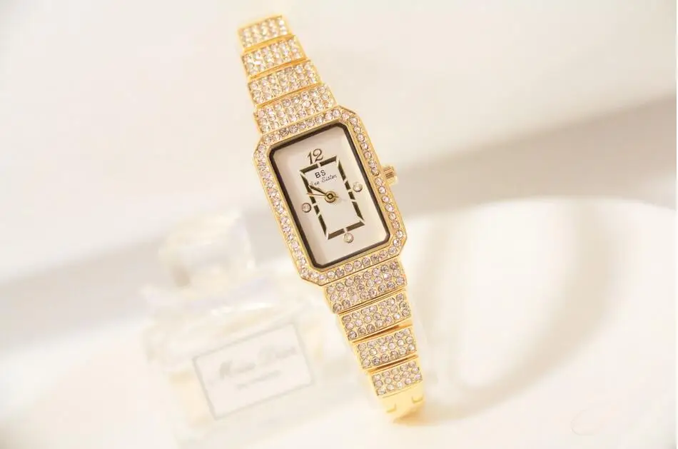 2019 New Hot Women Watch Rhinestone Lady Diamond Stone Dress Watches Stainless Steel Bracelet Wristwatch lady Square Clock Наручные