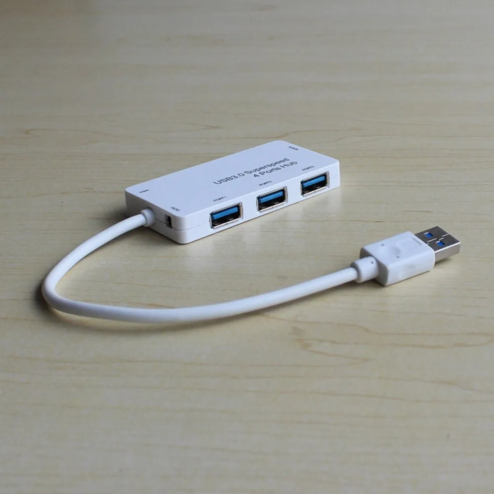 USB 3 0 концентратор Скорость 4 порта разветвитель адаптер Аксессуары для ноутбуков