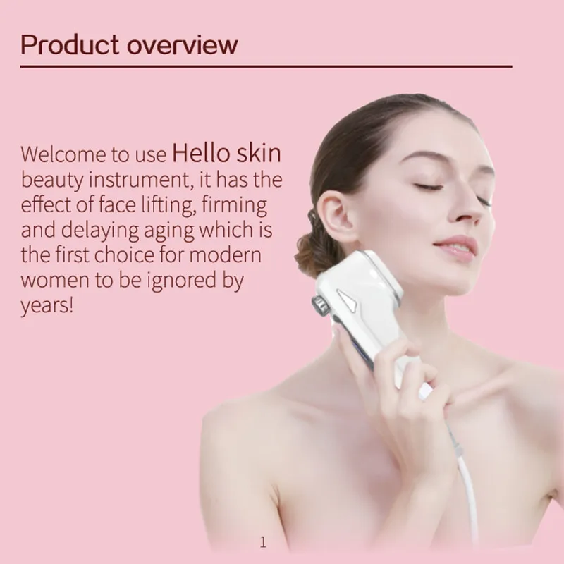 Фотоаппарат ультразвуковой вводной аппарат RF для пропускания кожи и впитывания