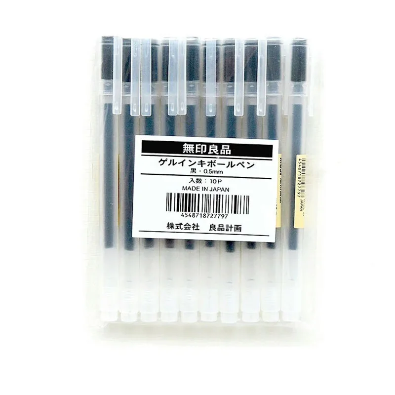 3 шт./компл. японская гелевая ручка MUJI 0 5 мм черная чернильная школьная офисная