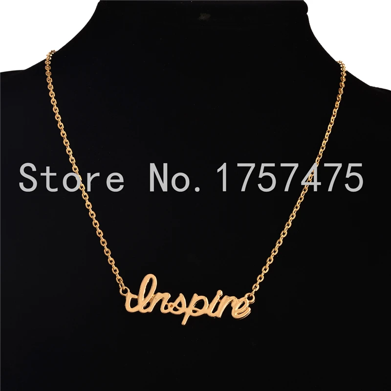 TDIYJ 10 шт. новейшая Золотая монограмма Love/Lucky/Blessed/Hope/Believe Word Подвеска для женщин