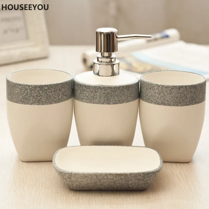 Набор аксессуаров для ванной комнаты с рисунком короны керамическая чашка мыло