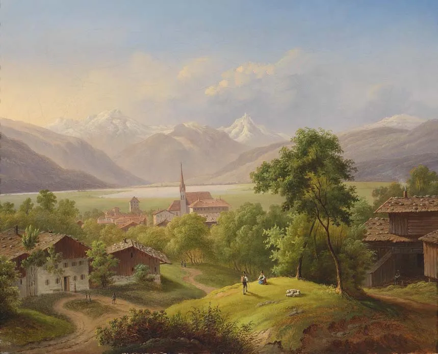 Вышивка крестиком 14-каратный Набор для вышивки крестом сельский дом Горный