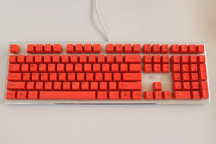 Топ печатные клавиши 108/87 МП красные зеленые и желтые колпачки для ключей