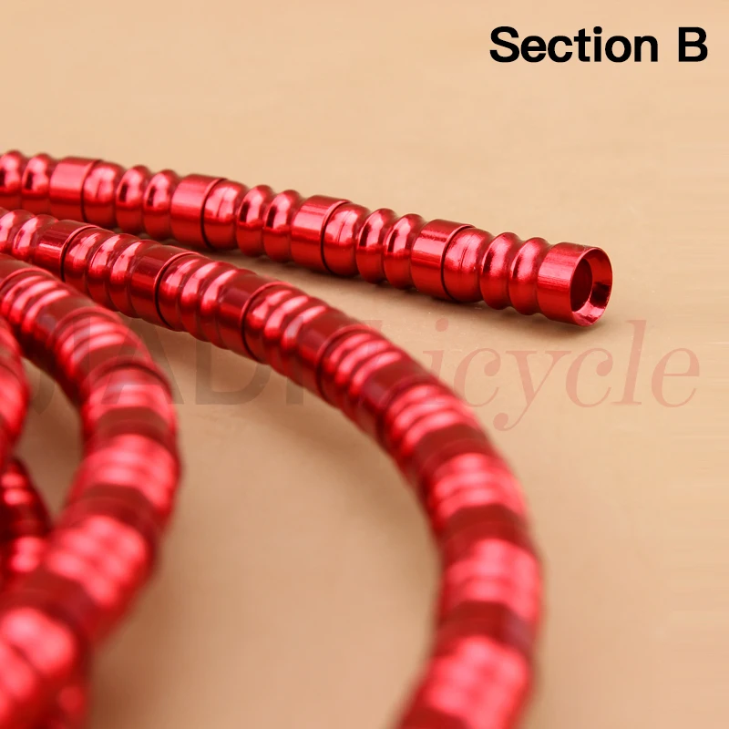 

MUQZI Mountain Bike Shift Tube Aluminum Alloy Variable Speed Line Tube Protection Transmission Line Pipe Derailleur Line