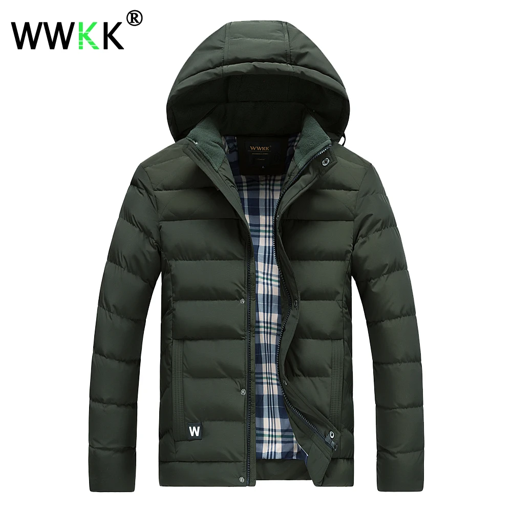 WWKK новая зимняя куртка теплая парка Мужская Тренч мужская одежда подкладка из хлопка куртка Аляска Подростковая ветрозащитная непромокаемая Верхняя одежда Топы