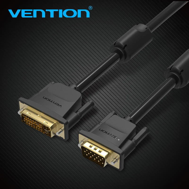 Vention DVI к VGA Кабель-адаптер высокое разрешение DVI-I 24 + 5 штекер Мужской адаптер