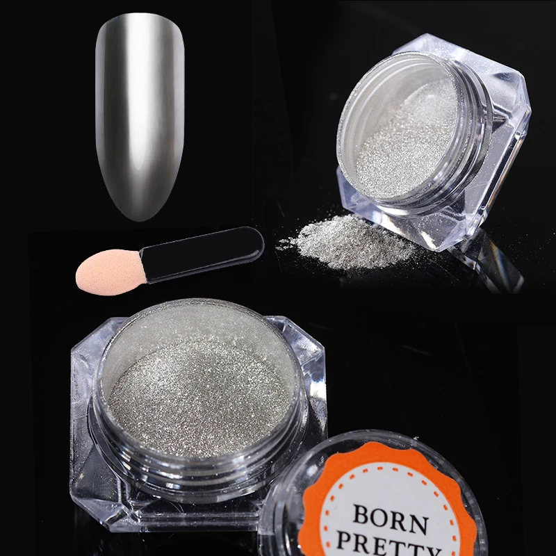 Блеск для ногтей зеркальная пудра хамелеон хромированный пигмент ногтевого
