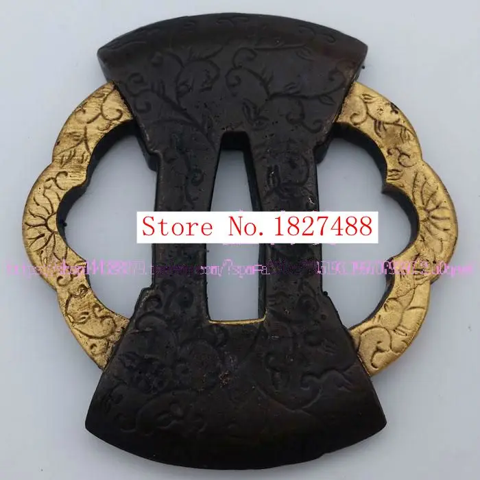 Высокое качество японского самурайского Цуба для катаны медные защитные