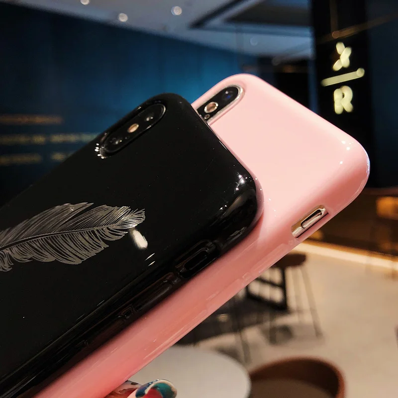 WLMLBU для iPhone 7 8 Plus XS Max XR Xs чехлы телефонов с буквенным принтом X 6 6S мягкая задняя