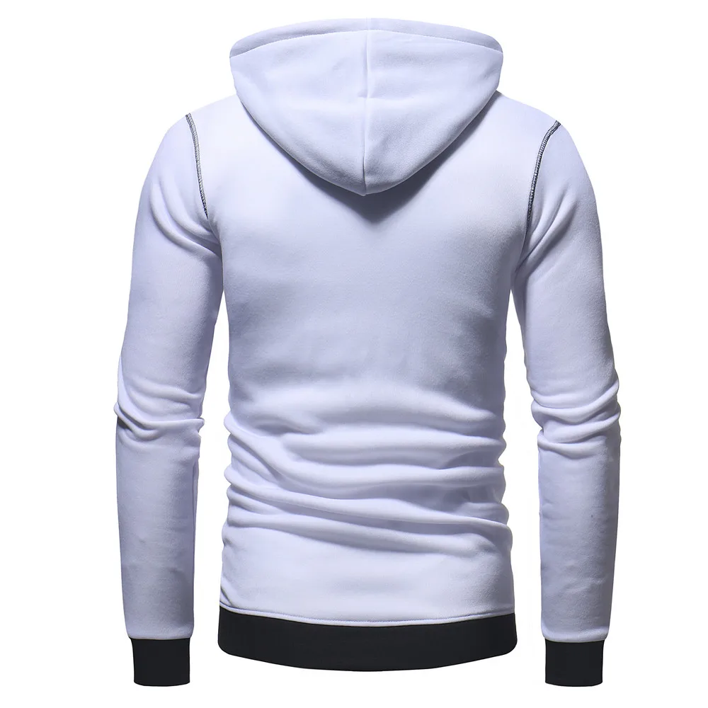 

Sweatshirt With A Hood Men Autumn Winter Casual Zipper Long Sleeve Fleece Hoodie Top Blouse Coat#NFC