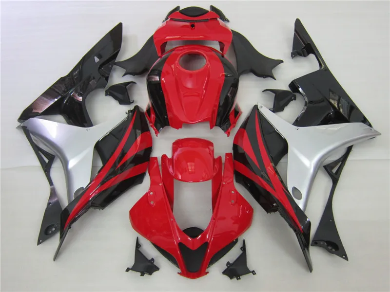 Набор обтекателей для HONDA CBR 600 RR 2007 2008 красный серебристый черный литьевая форма