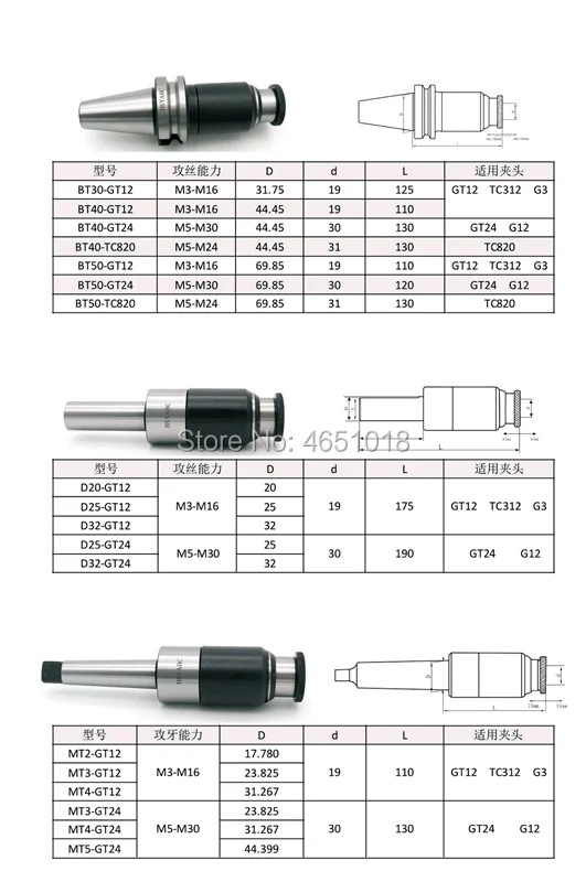 NT40 GT12 GT24 110L нажатие ручки NT30 GT12 110L Телескопический гибкий нарезание резьбы фрезерный станок с ЧПУ