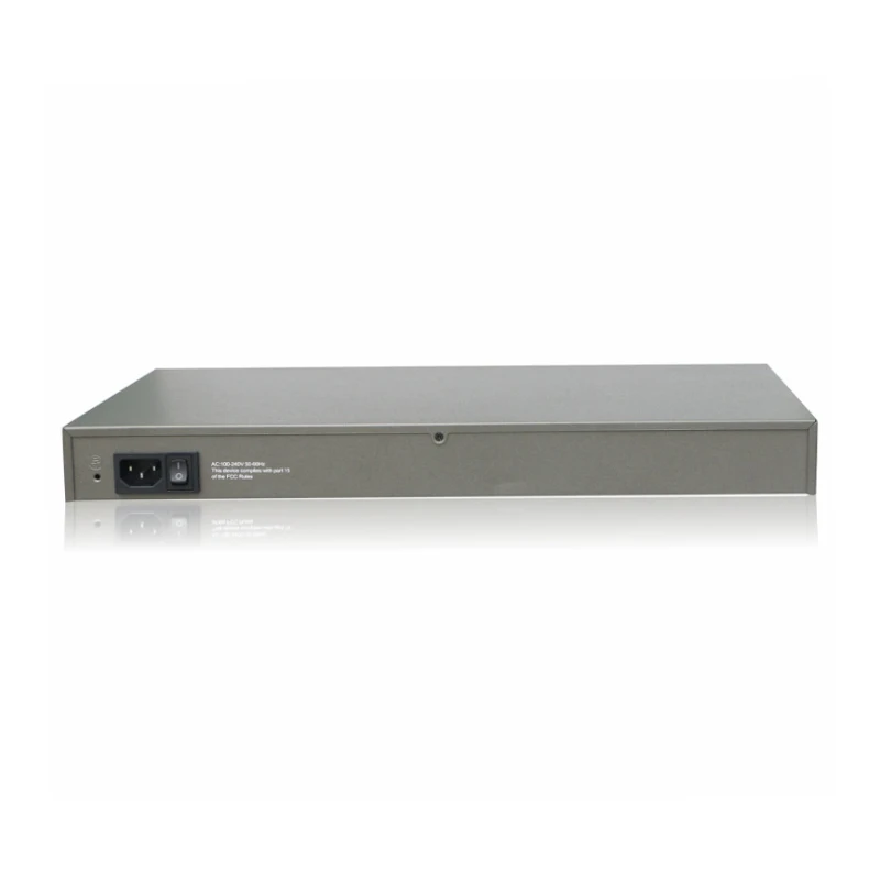 24 порта 10/100 Мбит/с PoE Ethernet коммутатор Поддержка IEEE802.3af/at с 2 портами 1000 м SFP COMBO poe 48В