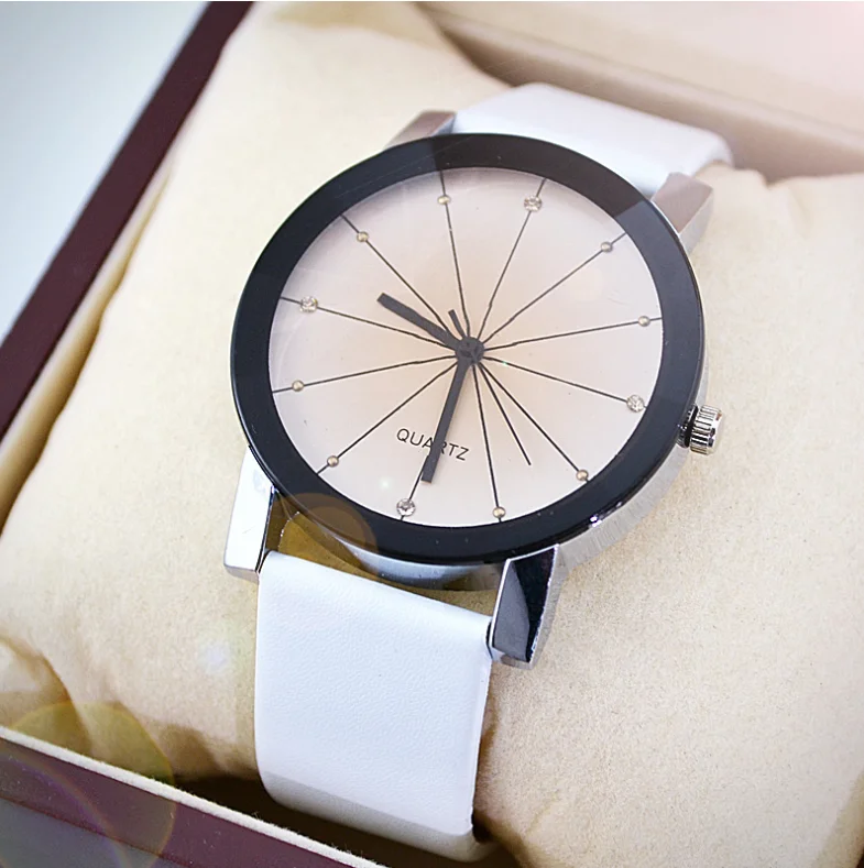 

Luxury Quartz Sport Watches Men Women Stainless Steel Dial Leather Band Wrist Watch relogio masculino Feminino Saat Freeshipping