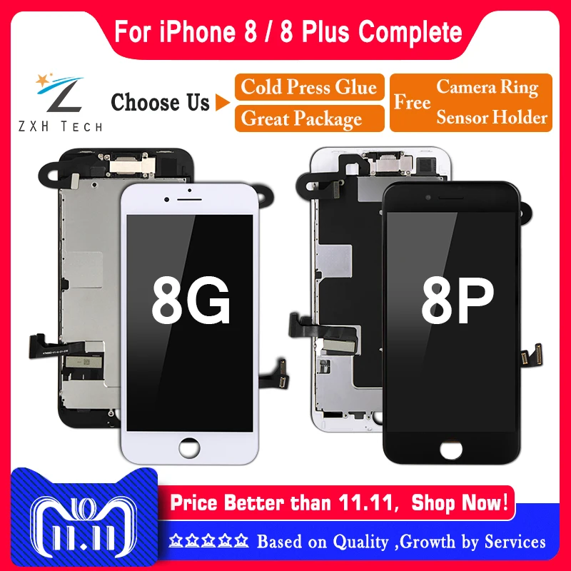 5 шт./лот качество AAA OEM для iPhone 8 LCD plus дисплей экран Замена объектива Pantalla