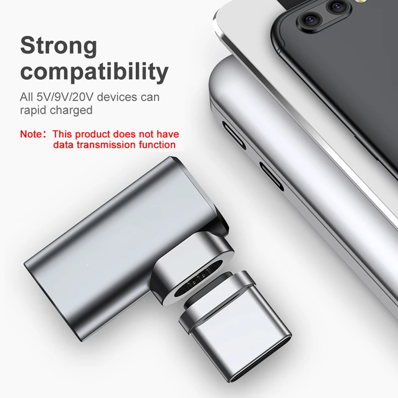 Oppselve Магнитный USB C адаптер для MacBook Elbow Type зарядный разъем Samsung S10 S9 S8 OnePlus 5 5T 6