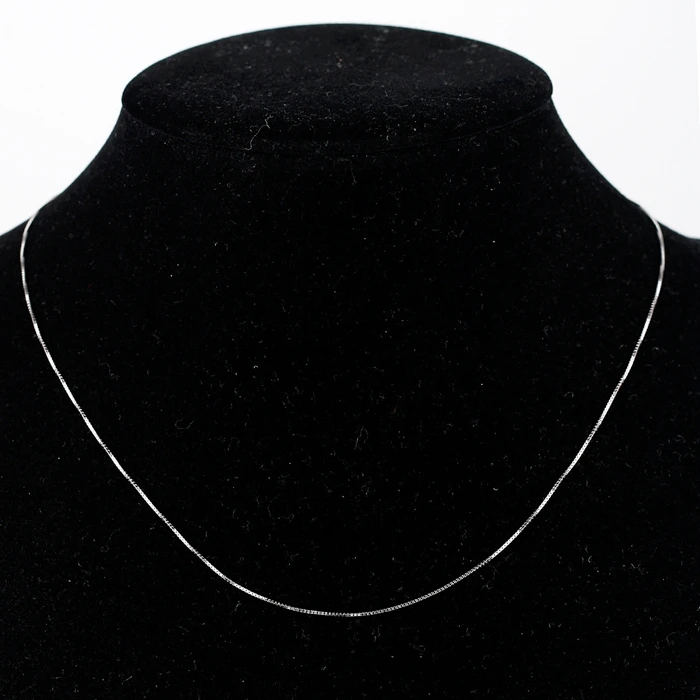 Ожерелье женское из серебра 925 пробы с тонкими звеньями длиной 35-80 см 0 65 мм |