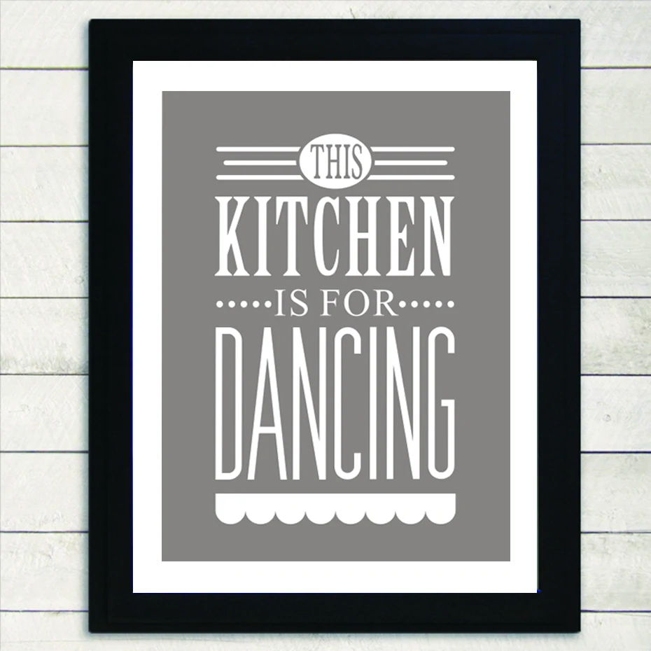 

This Kitchen is For Dancing Modern Canvas Painting Posters and Prints Nordic Wall Art Pictures for Kitchen Home Decor No Frame
