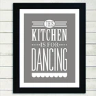 Эта кухня для танцев, Современная Картина на холсте, плакаты и принты, скандинавские настенные картины для кухни, домашний декор без рамки