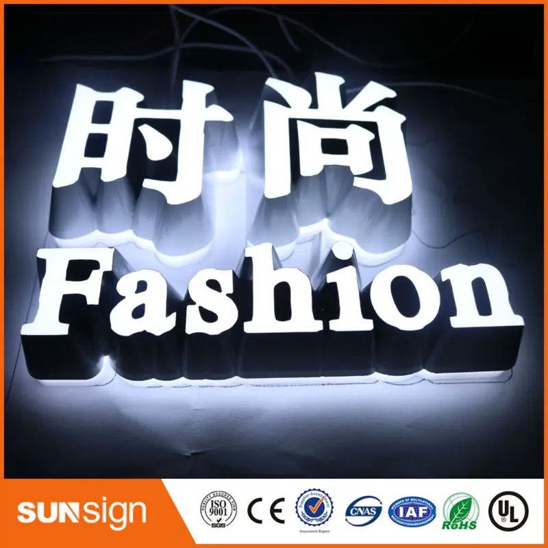 Custom super quality high brightness led hair cuts sign