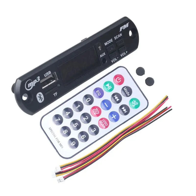 Автомобильный аудио модуль 5 в 12 В USB TF FM радио беспроводной Bluetooth MP3 WMA декодер