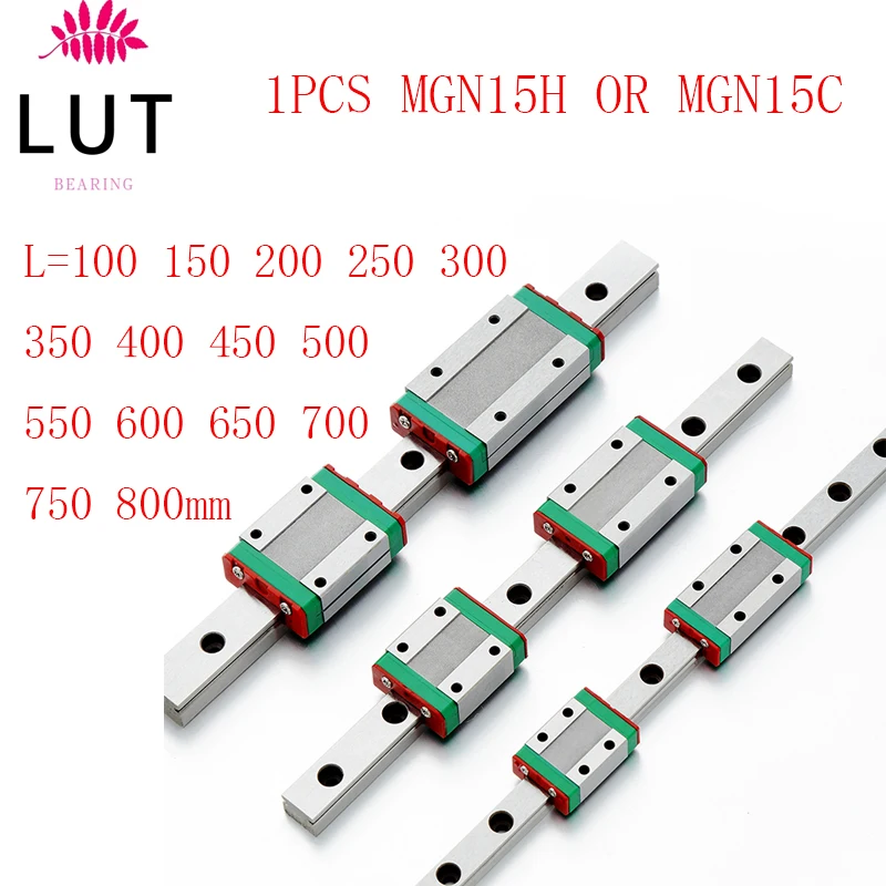 15 мм линейная направляющая MGN15H/C L = 100 200 300 350 400 450 500 550 600 700 800 + MGN15C или MGN15H |