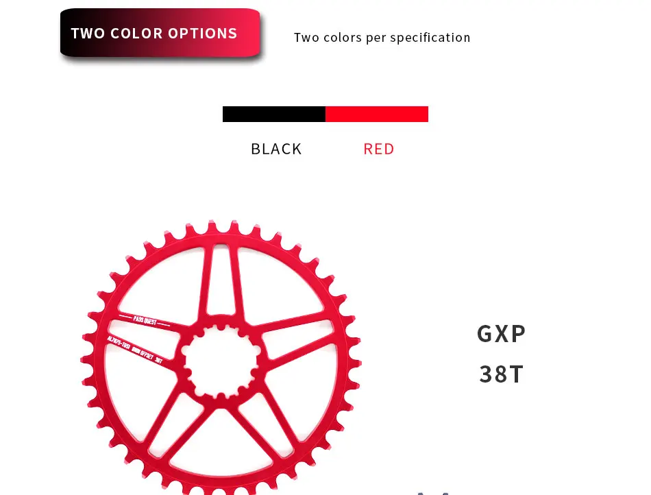 Пройти QUEST GXP велосипедная передняя звезда 38 T/40 T/42 T 0 мм смещение MTB Горный велосипедная Звездочка для Sram XX1 eagle XO1 X1 GX X9 Кривошипные части