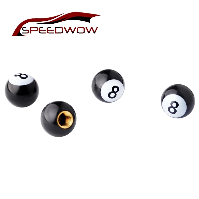 Колпачки для клапанов шин SPEEDWOW 4 шт./компл. черные колпачки пылезащитные