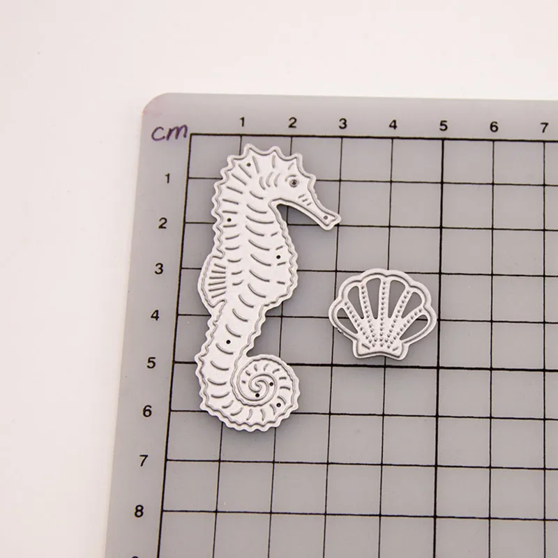 Милые металлические режущие штампы Hippocampus для скрапбукинга DIY Фотоальбом