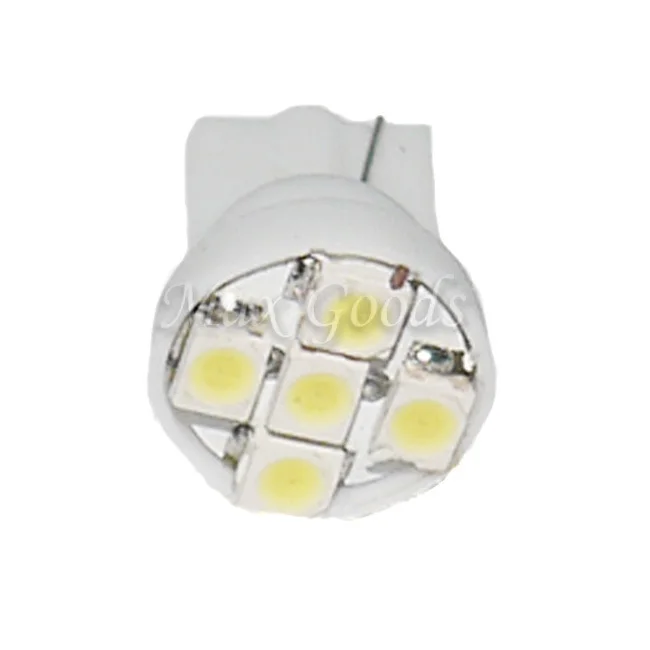 Горячая 10 шт. T10 0.25 Вт 40lm 560nm 5 SMD 1210 из светодиодов автомобиль легкий укладка руль