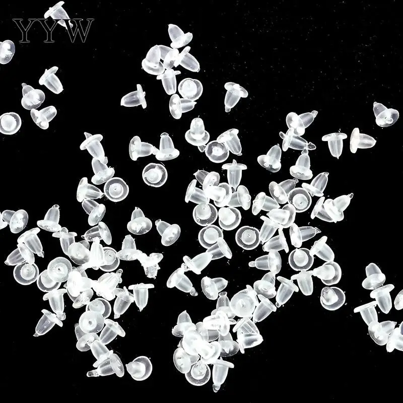 YYW 500 шт. 4 5 мм Силиконовые Резиновые серьги ювелирные изделия аксессуары