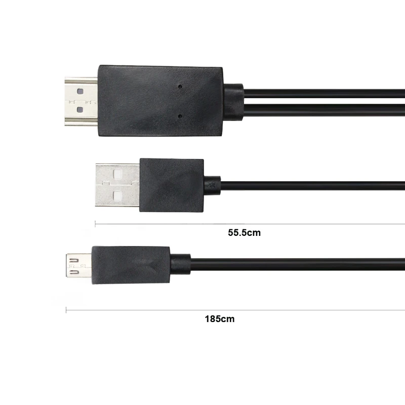 1080P MHL микро USB в HDMI кабель конвертер адаптер для Android телефона/ПК/ТВ аудио 11PIN HD ТВ |
